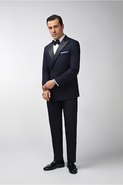 Kiğılı Regular Fit Pointed Collar Double Breasted Tuxedo & Groom Suit