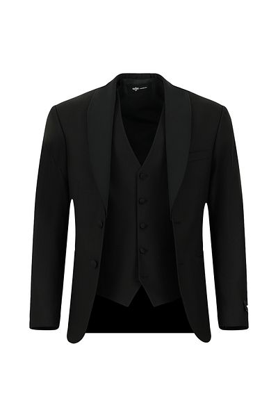 Kiğılı Smoking with Shawl Collar Vest - 8683841466499