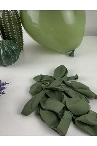 Deniz Party Store Retro Eucalyptus Pastel Latex Balloon 12 Inch 10 Pcs