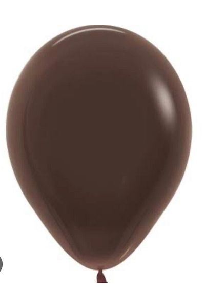 Deniz Party Store Chocolate Brown Latex Balloon 10 Pieces 12 Inch
