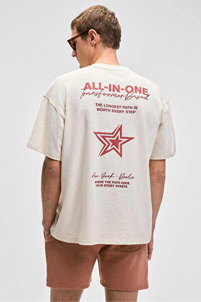 GRIMELANGE Tricou BERLI pentru bărbați, cu decolteu crew, 100% bumbac organic...