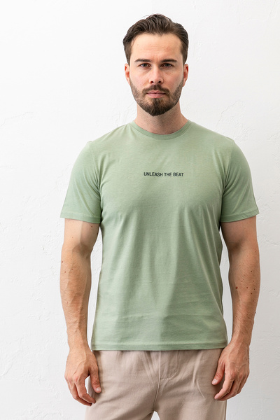 JB John Borners Мъжка тениска с кръгло деколте, щампа Unleash Injection, свет...