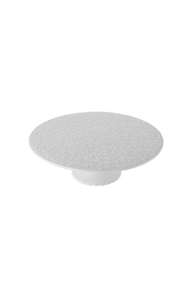 Dania 8-piece white porcelain cake stand set with plates and scoop