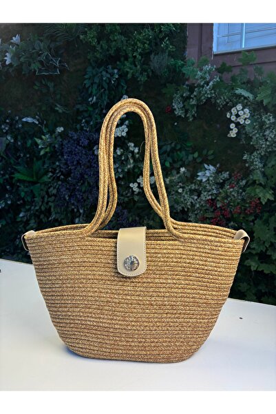 MaVaux Sardinia Handmade Straw Tote with Lid Beach and Daily Bag Fashion in Summer