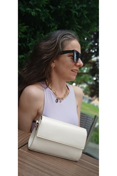 ÇANTA Isabella Krem Omuz Askılı Kutu Çanta