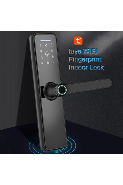 AREB Smart Lock Wifi Black 85 * 50 – 5 Unlocking Methods, Auto-lock, Anti-theft Security For Home
