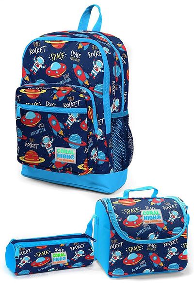 Coral High 23470 Set de ghiozdane de 3' cu imprimeu spațial