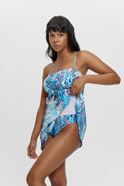 Louren M12022 Thin Strap Dress Swimsuit