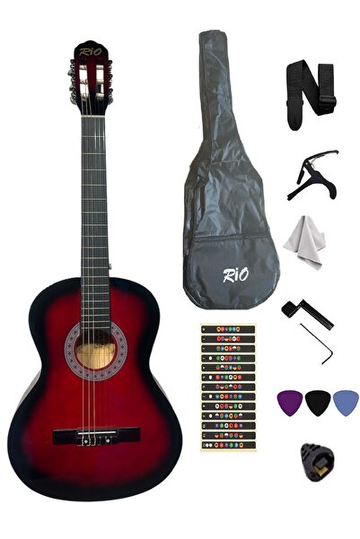 Rio 3/4 7 14 yaş için Klasik Gitar Seti