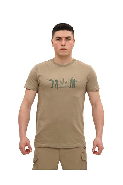 SINGLE SWORD Μπλουζάκι με κοντό μανίκι με στάμπα Crew Neck