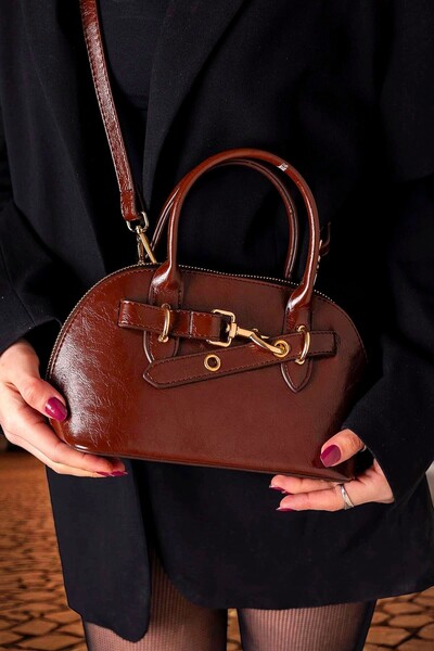 HFKY Жіноча бордова шкіряна сумка через плече. RY413