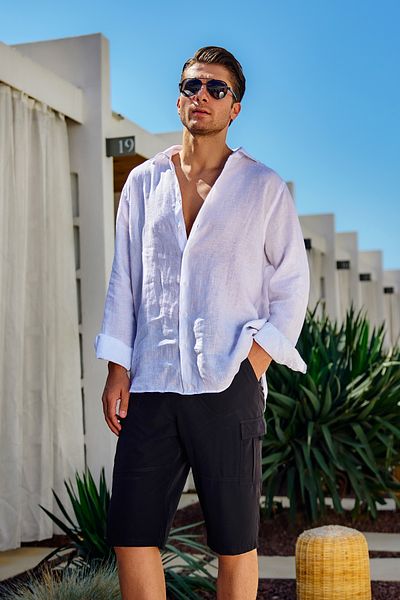 Remsa Mayo Ανδρικό σορτς Cargo Pocket Capri μαγιό RKS-09 Μαύρο
