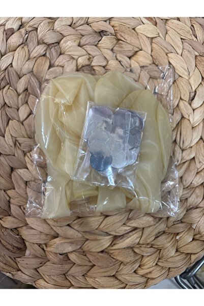 Deniz Party Store Gümüş Konfetili Şeffaf Balon Seti 10 Adet