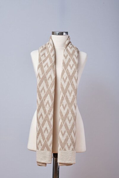 Sebir Moda Knitwear V Patterned Shawl