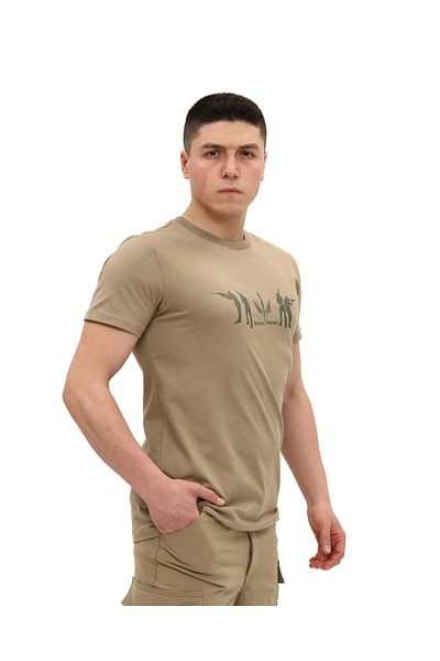 SINGLE SWORD Μπλουζάκι με κοντό μανίκι με στάμπα Crew Neck
