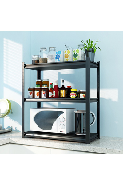 sharpdo Storage Shelves - 3 Adjustable Levels, Easy Installation Without Nails