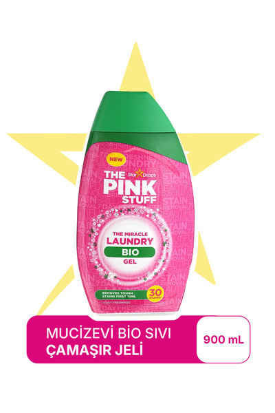 ThePinkStuff The Pink Stuff Mucizevi Bio Çamaşır Yıkama Jeli 900 Ml – Günlük Çamaşır Yıkama İçin Sıvı Deterjan