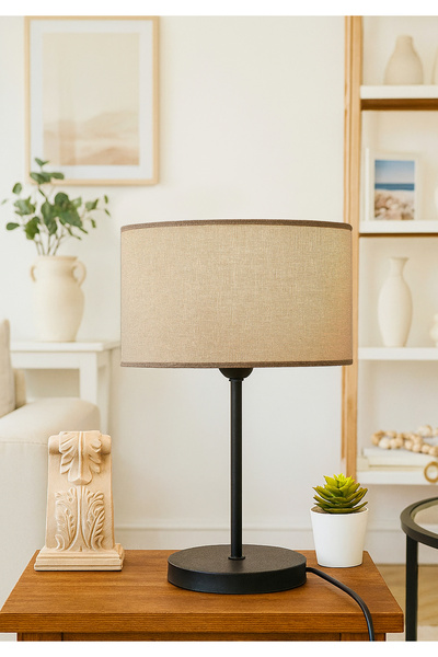 HOMİNG Kumbeji Metal Gövdeli Abajur Ayd-2848