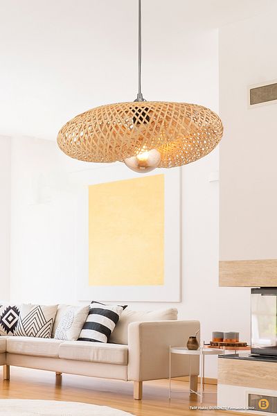 Fico Home Design Bamboo Chandelier Wicker Chandelier Modern Nordic 1st Class Quality 400mm Diameter Add Freshness