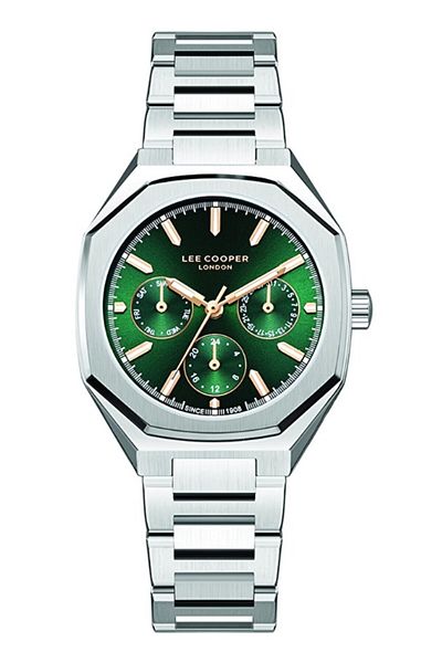 Lee Cooper Women's Multi Function Green Dial Watch - LC08046.370