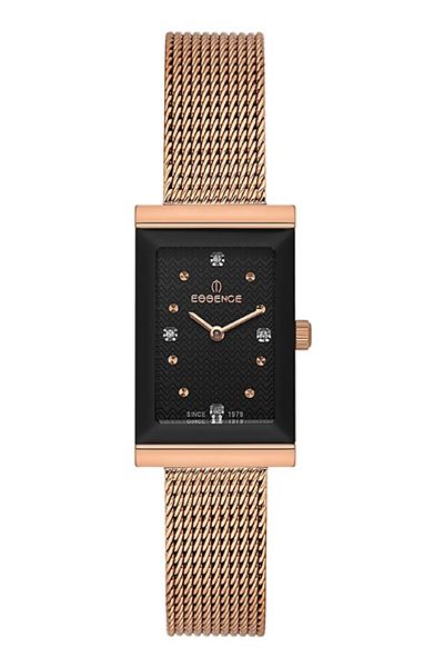 Essence 5 Atm Water Resistant D1213.490 Stone Design Mesh/Steel Cord Rectangular Dial Steel Case