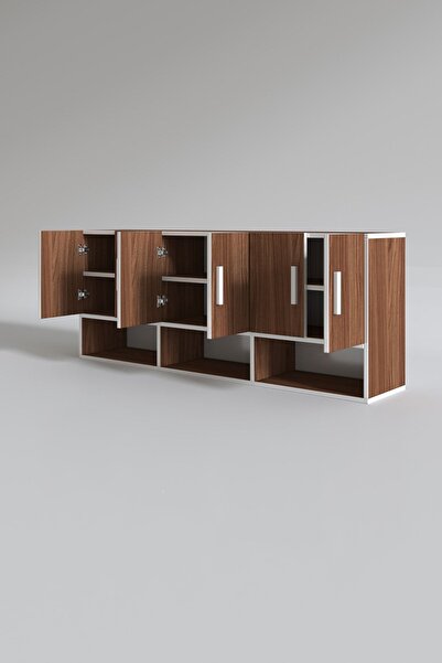 Kenzlife Hazır Mutfak Liberato Cvz 060*150*32 Mutfak Banyo Dolabı Kapaklı Raflı