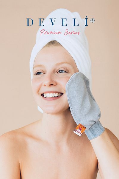 Develi 1973 Peeling Glove 100% Flush Silk Scrub Bath Bath Scrub Suitable for All Skin Types