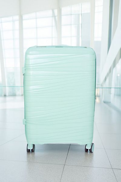Generic W.o.k 20" Lightweight-compact Hard Shell Travel Trolley-polypropylene, Number Lock –(MINT GREEN)