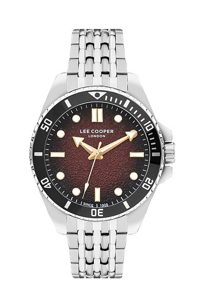 Lee Cooper Lee Cooper LC07954.380 Men Analog Display Watch & Metal Strap Silver