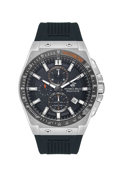 Beverly Hills Polo Club Beverly Hills Polo Club BP3541X.399 Men Multi Function Display Watch & Silicone Strap Green