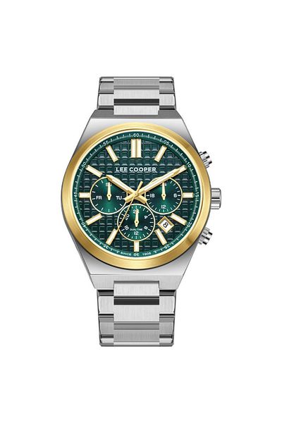 Lee Cooper LC08084.270 Men Multi Function Display Watch & Metal Strap Silver