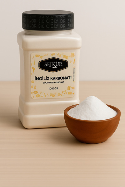 SELKUR İngiliz Karbonatı 1kg(İÇİLEBİLİR-YENİLEBİLİR)-(KAVANOZDA)