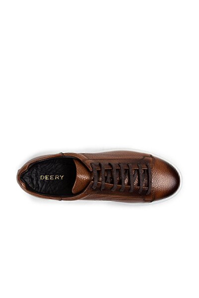 Deery Hakiki Deri Taba Rengi Erkek Sneaker Ayakkabı