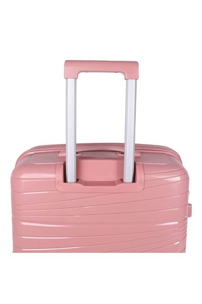 Generic W.o.k 24" Lightweight-compact Hard Shell Travel Trolley-polypropylene, Number Lock –(ROSEGOLD)