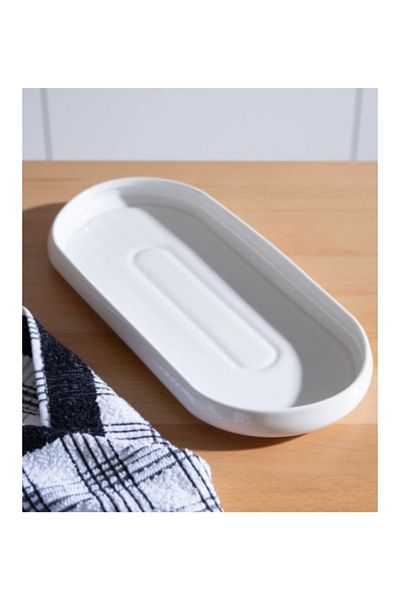 ACAR Sct21.0246 Bianco Porcelain Oval Plate 32 cm
