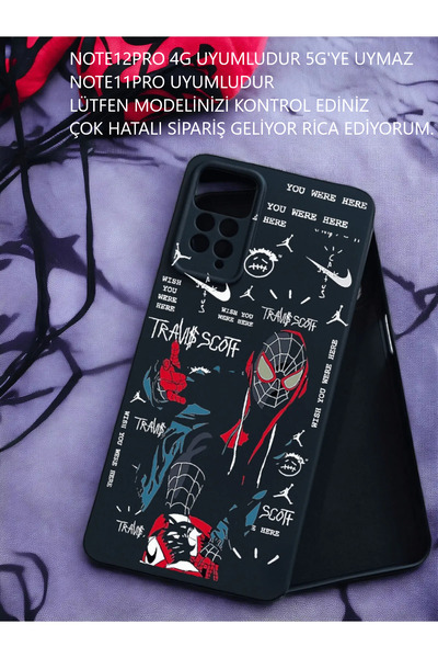 Kılıforyum حافظة هاتف Xiaomi Redmi Note12Pro 4G مخملية داخل حافظة إطلاق مطبوع...