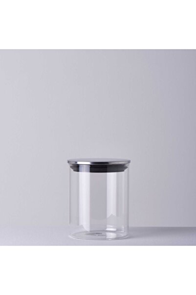 Linens Basic Cam-metal Kapak 10x10x13 Cm Kavanoz
