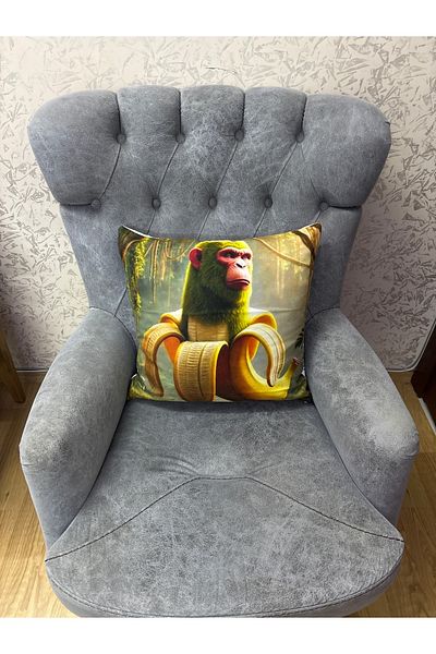 lakeyf Shempazini Bananinni 45X45 Pillow Case