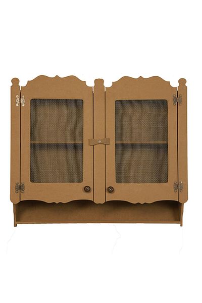Özka Hobi Ahşap Wooden MDF Paintable Decorative 2 Lid Terek Spice Rack
