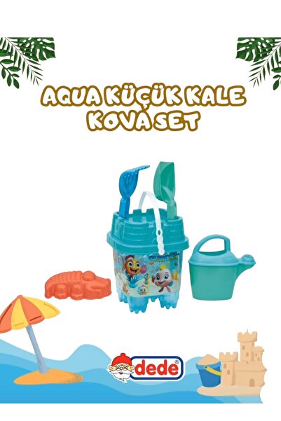 YILDIRIM OYUNCAK Aqua Kale Kova Seti 6 Parça Plaj Deniz Kum Kova Seti Kova Kü...