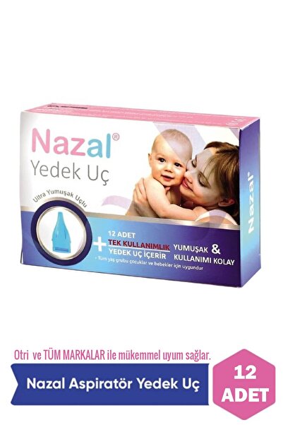 Nazal Burun Aspiratör 12'li Yedek Uç (otri Bebe Uyumlu) Nzlbayu
