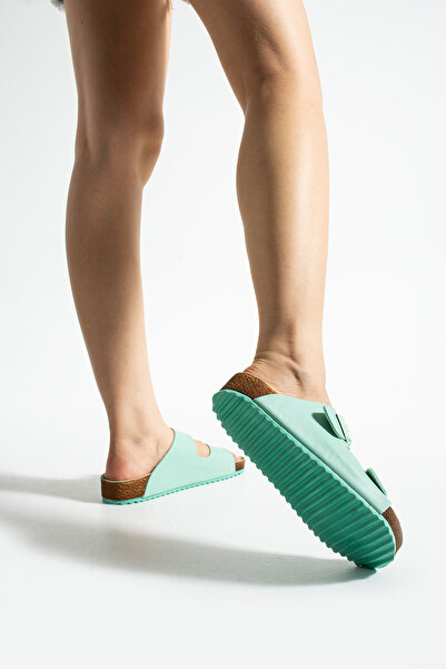 COMFORT OF PANTOFOLE Papuci de damă verde apă