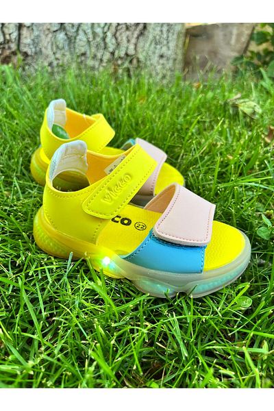 Vicco Light Sole Girl's Sandals with Light