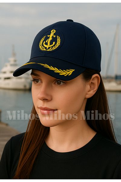 Mihos Унисекс шапка Captain Sail, тъмносиня