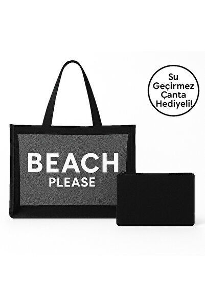 BLTBAGS Women's Beach Bag with Transparent Mesh