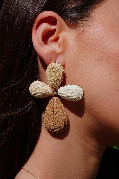 Rumon Wicker Knitted Earrings