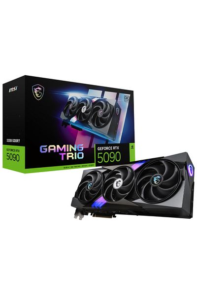 MSI بطاقة رسومات Geforce Rtx 5090 32g Gaming Trio Oc Gddr7 512bit Dx12 Dlss4 للألعاب