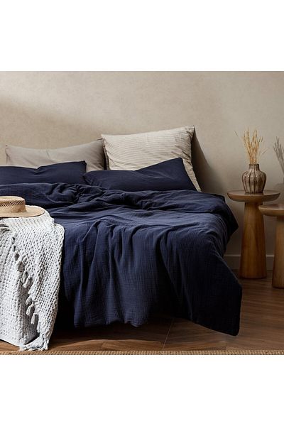 Madame Coco Marla Musselin-Bettbezug-Set, elastisch, Super-Kingsize
