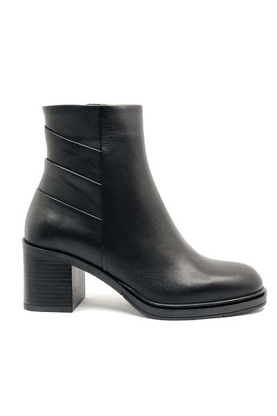 Greyder Women's Black Genuine Leather Heeled Boots 4K2Ub59153