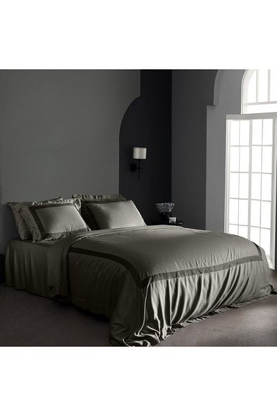 Madame Coco Samoa King Size Bambus-Satin-Bettbezug-Set - Khaki